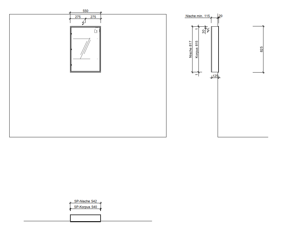 Spiegelschrank frame