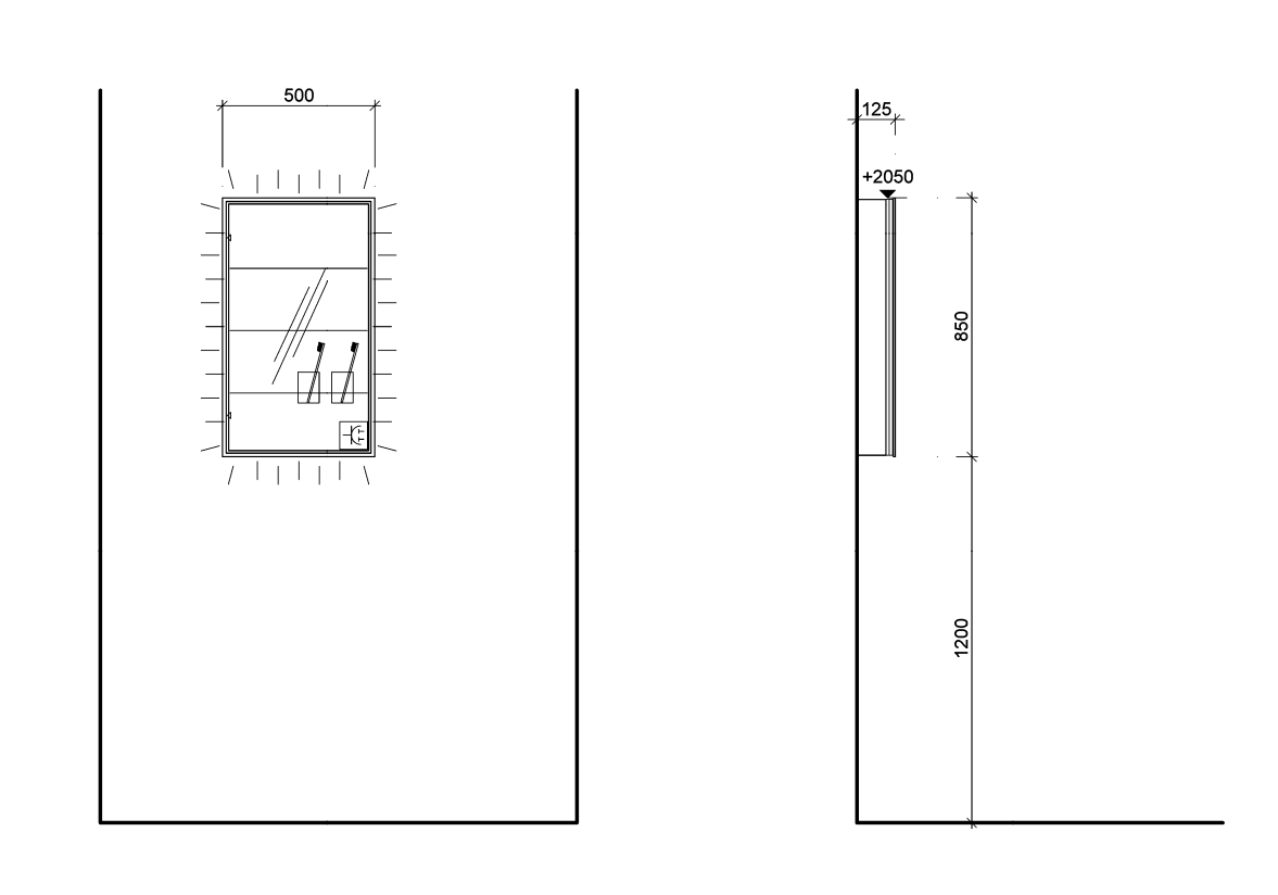 Spiegelschrank frame