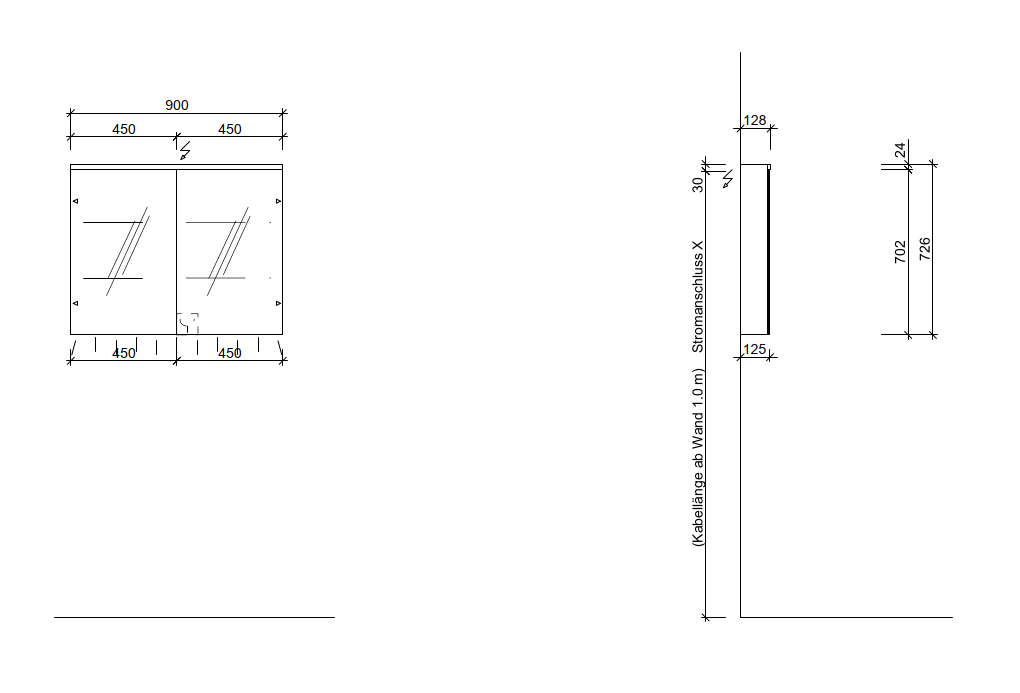 Spiegelschrank compact